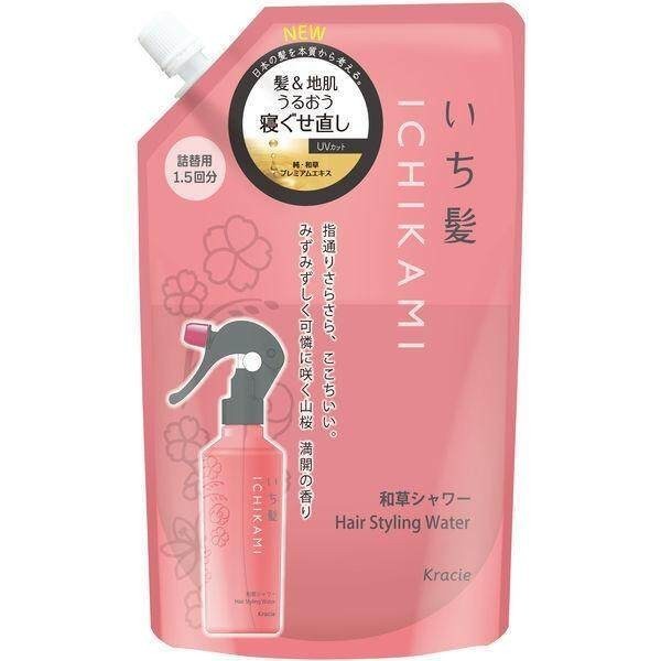 Kracie Ichikami Hair & Skin Moisturizing Hair Styling Water 250ml/Refill 375ml