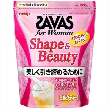 Meiji Protein SAVAS for Women Shape & Beauty Milk Tea Flavor / Chocolate Flavor