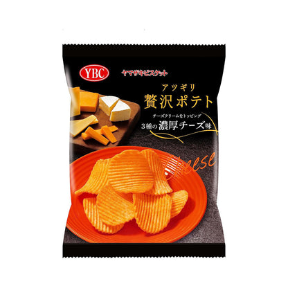 Yamazaki Biscuit Thick Cut Premium Potato Chips - 3 Cheese Flavor/Soy sauce flavoured with chicken wing/Hokkaido Butter