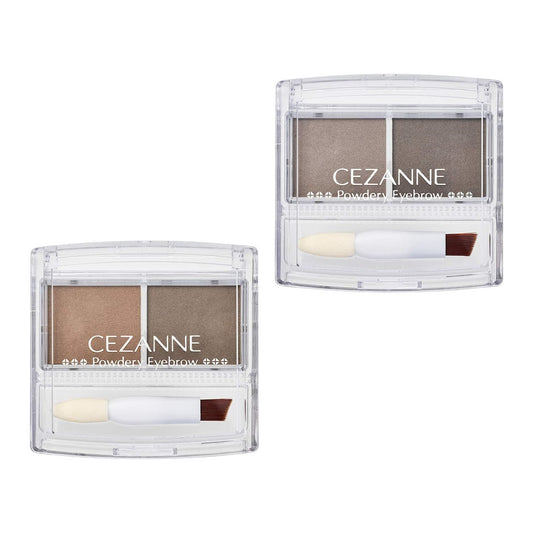 Cezanne Powdery Eyebrow - P1 Soft Brown / P3 Charcoal Gray