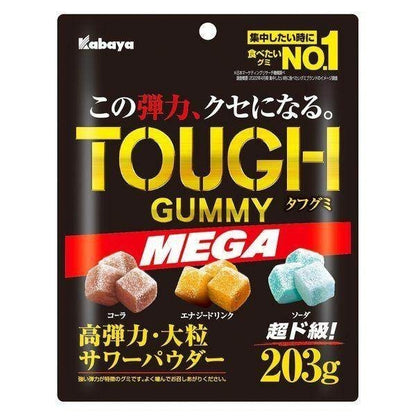 Kabaya Foods Tough Gummies Mega / Kiwi Spark / Bouncy Muscat