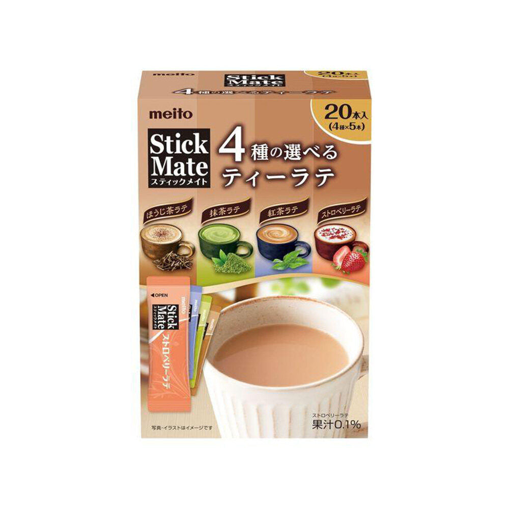 Meito Stick Mate 4 Kinds Assortment - Tea Latte / Ginger Tea