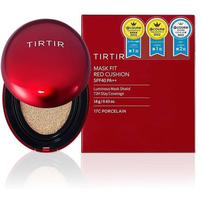 TIRTIR Mask Fit Cushion Foundation RED CUSHION 17C PORCELAIN / 21N IVORY / 23N SAND