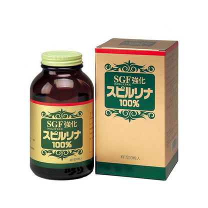 Japan ALgae SGF Fortified Spirulina 100% Supplement (1500 Tablets)