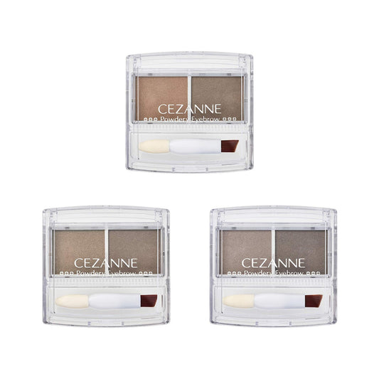 Cezanne Powdery Eyebrow - P1 Soft Brown / P2 Natural Brown / P3 Charcoal Gray (2g)