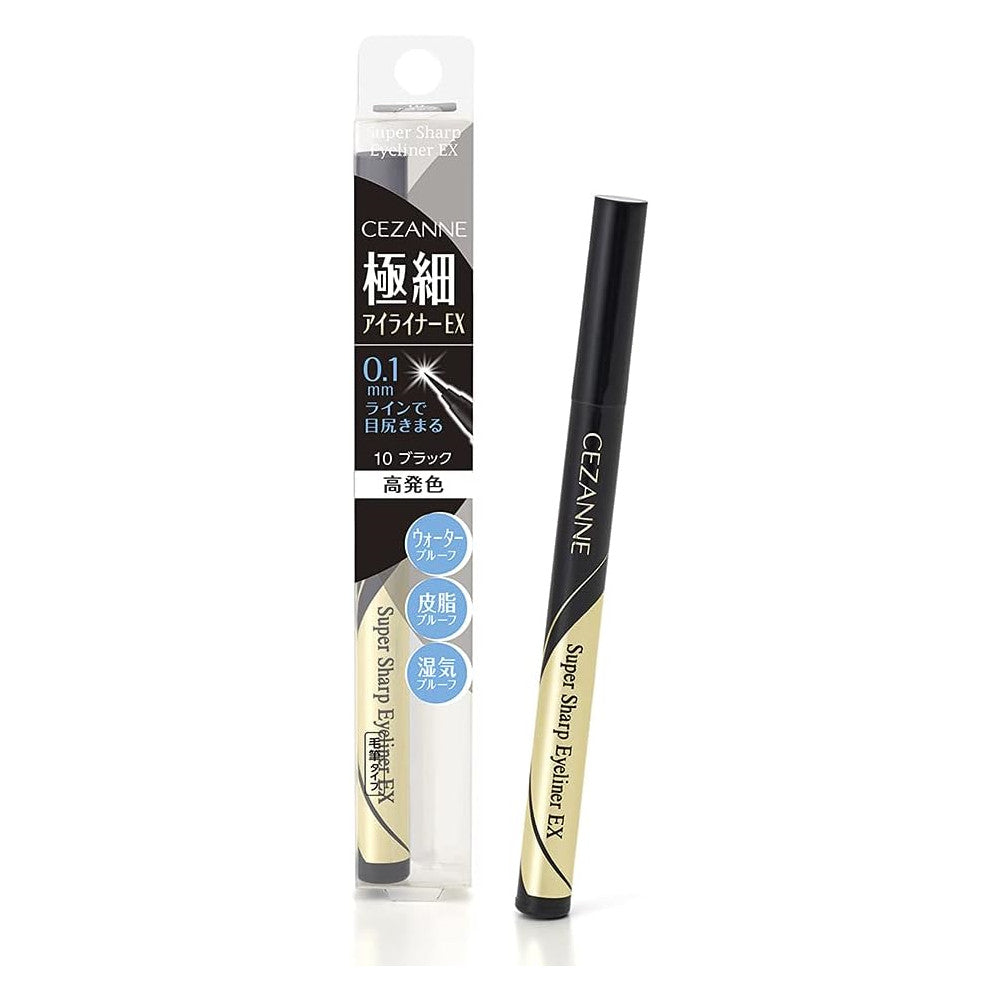 Cezanne Super Sharp Eyeliner EX - 00 Brown Black / 10 Black / 20 Brown (0.48mL)