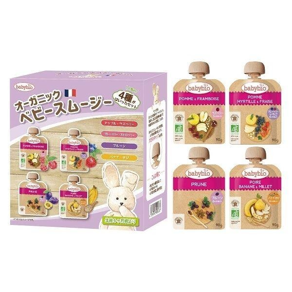 Mitoku Babybio Organic Baby Oatmeal 4C Set / Organic Baby Smoothie 4B Set