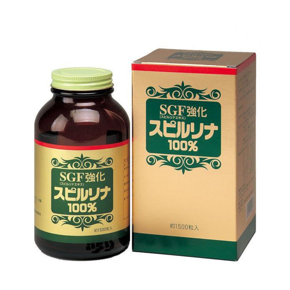 Japan ALgae SGF Fortified Spirulina 100% Supplement (1500 Tablets)