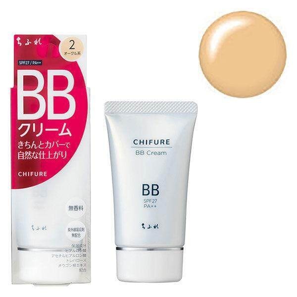 Chifure BB Cream SPF27/PA++ 0 (Pink Ochre) / 1 (Ochre) / 2 (Ochre) 50g