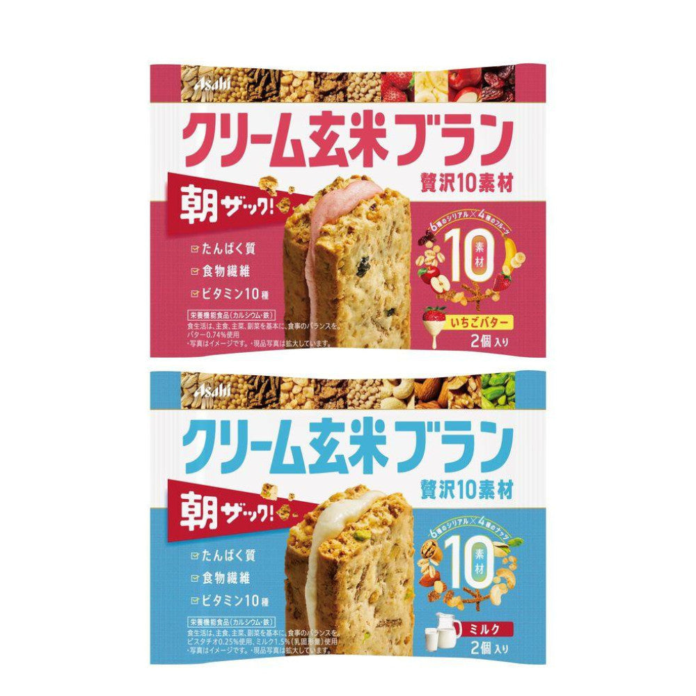 Asahi Cream Brown Rice Bran Luxurious 10 Ingredients Strawberry Butter / Milk 50g