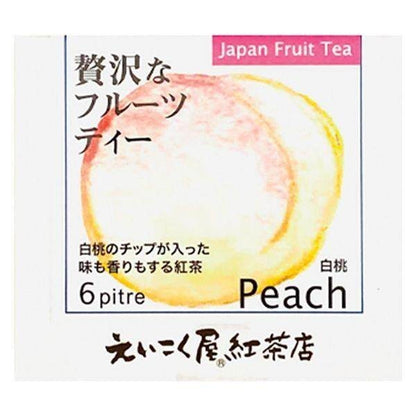 Eikokuya Luxury Fruit Tea Triangle Tea Bags Apple / Strawberry / Peach / Kiwi 1 box (6 bags/box)