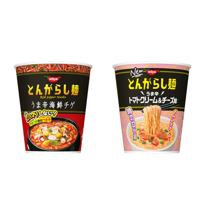 Nissin Red Pepper Noodle Cup - Seafood Jjigae / Tomato Cream & Cheese