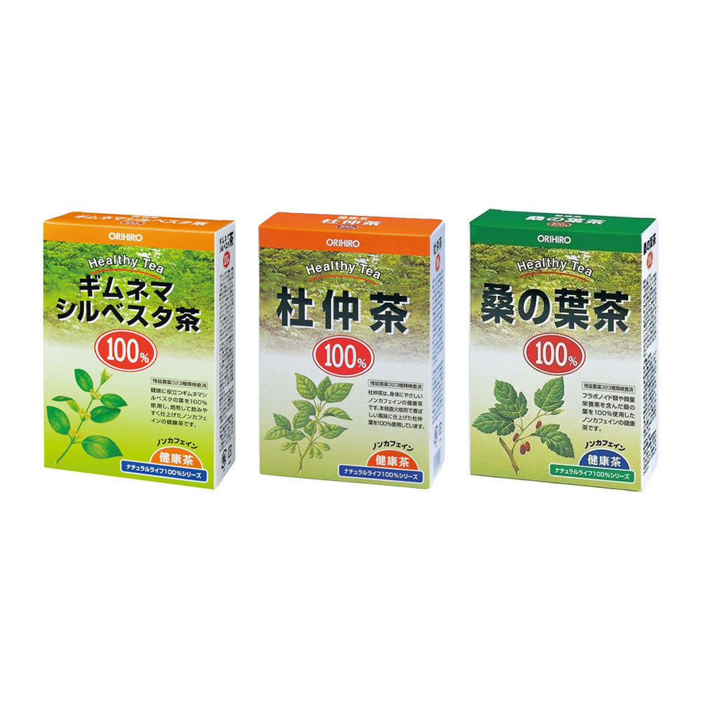 Orihiro NL 100% Healthy Tea - Gymnema Sylvestre / Tochu / Mulberry Leaf (26 bags)