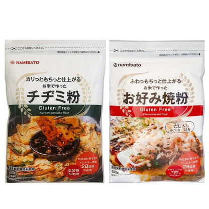 Namisato Gluten Free Chijimi Flour made from Rice / Gluten Free Okonomiyaki Flour made from Rice 300g