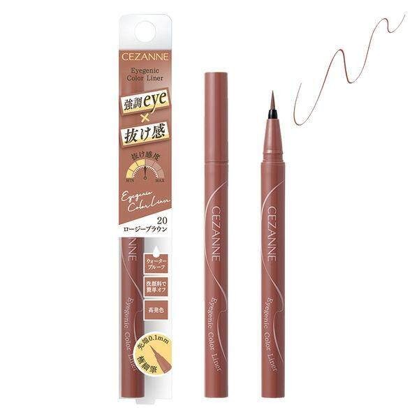 Cezanne Eyegenic Color Liner 10 Noble Greyge / 20 Rosy Brown (0.4ml)