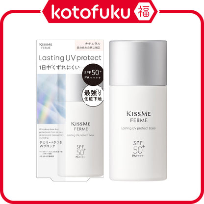 Isehan Kissme Ferme Lasting UV Protect Base - Natural (28mL)