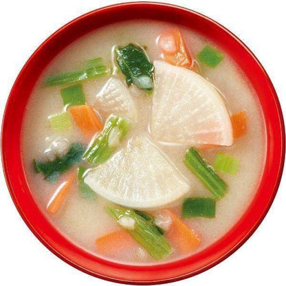 Asahi Amano Foods Everyday Luxury Miso Soup  Stewed Radish / Fried Burdock Root (10 servings) 1 Box