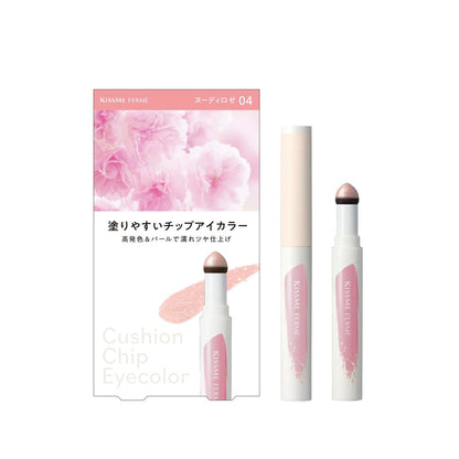 Isehan Kissme Ferme Cushion Chip Eyecolor - 04 Nudy Rose (0.8g)