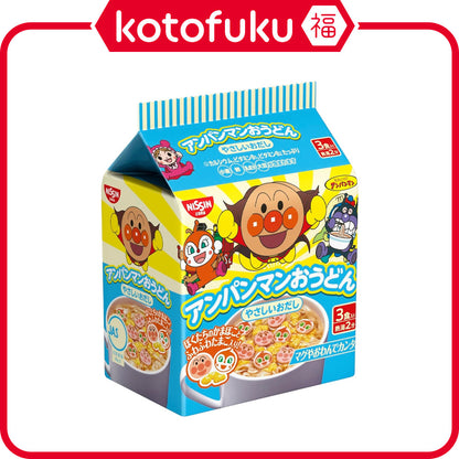 Nissin Anpanman Instant Udon Noodles for Kids (3 servings)