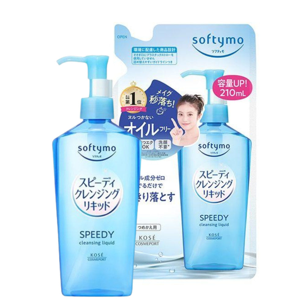 Kose Softymo Speedy Cleansing Liquid Bottle 240ml / Refill 210ml