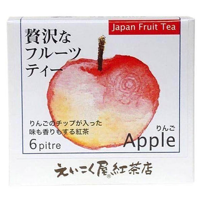 Eikokuya Luxury Fruit Tea Triangle Tea Bags Apple / Strawberry / Peach / Kiwi 1 box (6 bags/box)