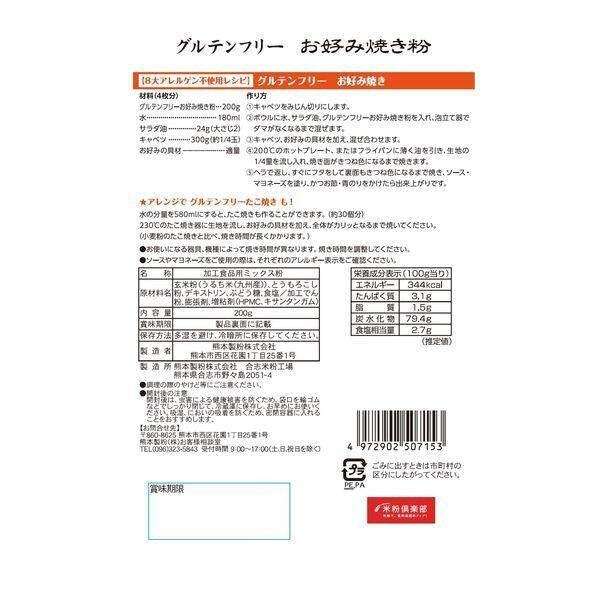 Kumamoto Milling 8 Major Allergen Free Gluten Free Brown Rice Flour / Tempura Flour / Okonomiyaki Flour (300g)