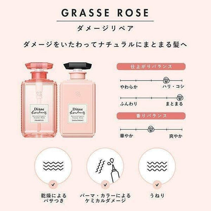 NatureLab Diane Bonheur Grasse Rose Damage Repair Shampoo Bottle 500ml/ Treatment Bottle 500ml/ Shampoo Refill 400ml/ Shampoo Treatment 400ml