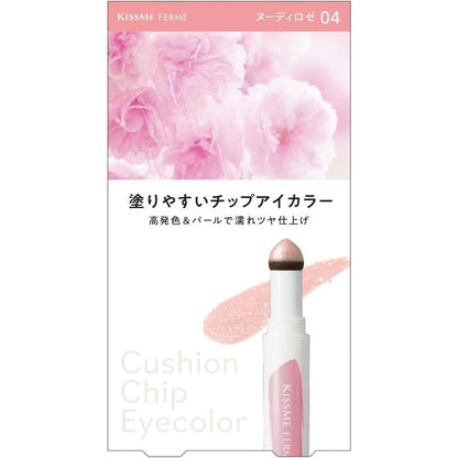 Isehan Kissme Ferme Cushion Chip Eyecolor - 04 Nudy Rose (0.8g)