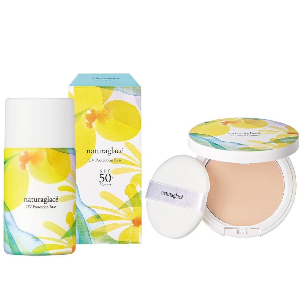 Naturaglace UV Protection Base 2024 30ml / Powder Compact 2024 12g (SPF50+/PA++++)