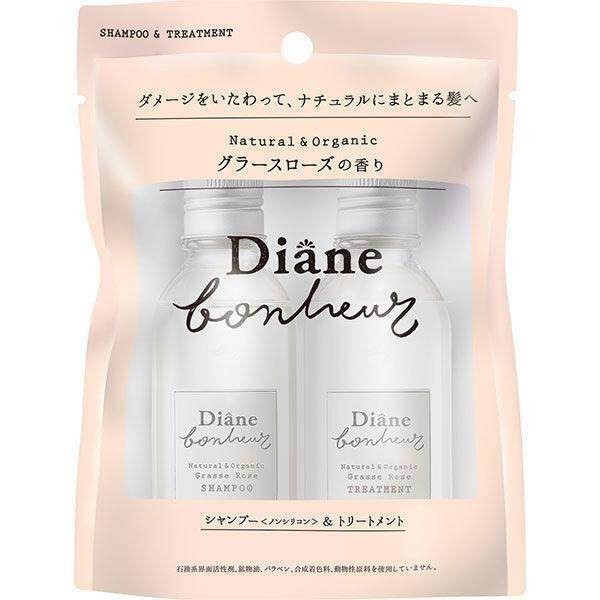 NatureLab Diane Bonheur Shampoo & Treatment Trial Kit Moist Relax Orange Flower/ Damage Repair Grasse Rose/ Damage Repair & Shine Blue Jasmine (40ml/bottle)