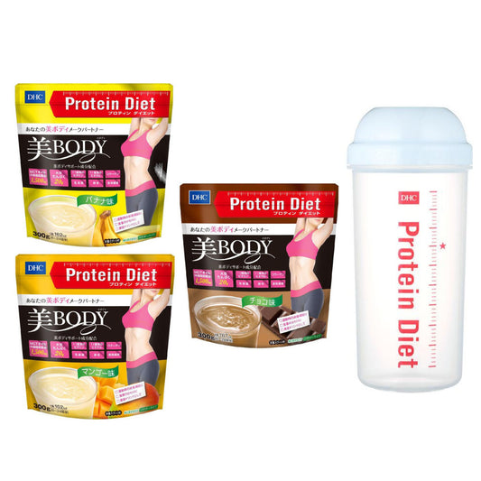 DHC Protein Diet Smoothie Banana Flavor / Mango Flavor / Chocolate Flavor (300g) / Shaker Bottle