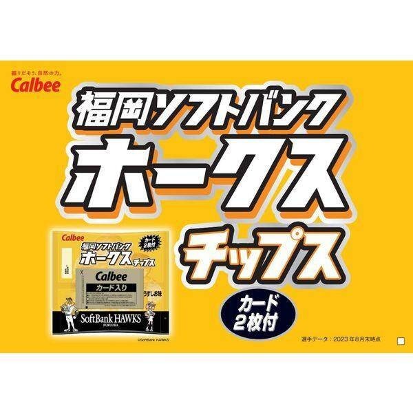 Calbee Potato Chips Fukuoka Softbank Hawks Chips Light Salt Flavor (22g)