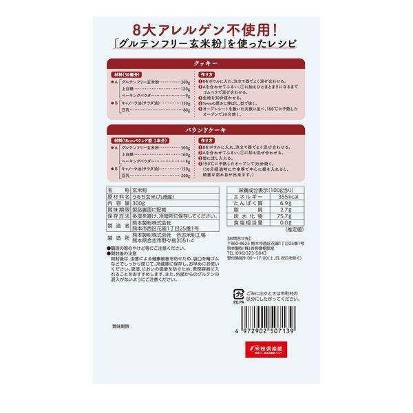 Kumamoto Milling 8 Major Allergen Free Gluten Free Brown Rice Flour / Tempura Flour / Okonomiyaki Flour (300g)