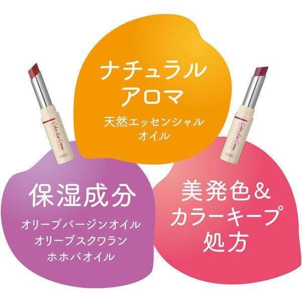 DHC Rich Moisture Color Lip Cream Natural Aroma (Wine Red) Woody Citrus / (Cassis Rose) Sweet Flower Fragrance (1.5g)