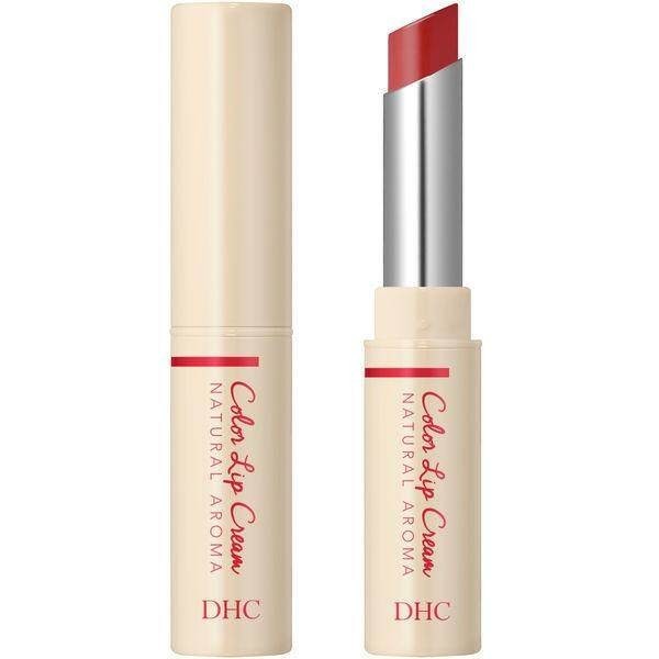 DHC Rich Moisture Color Lip Cream Natural Aroma (Wine Red) Woody Citrus / (Cassis Rose) Sweet Flower Fragrance (1.5g)