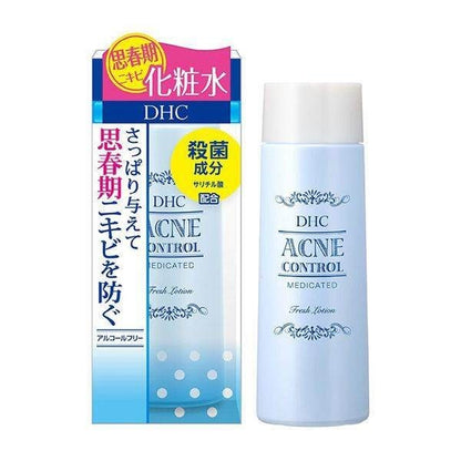 DHC Medicated Acne Control Fresh Foaming Wash 130g / Fresh Facial Lotion 160ml / Spot Essence EX 15g