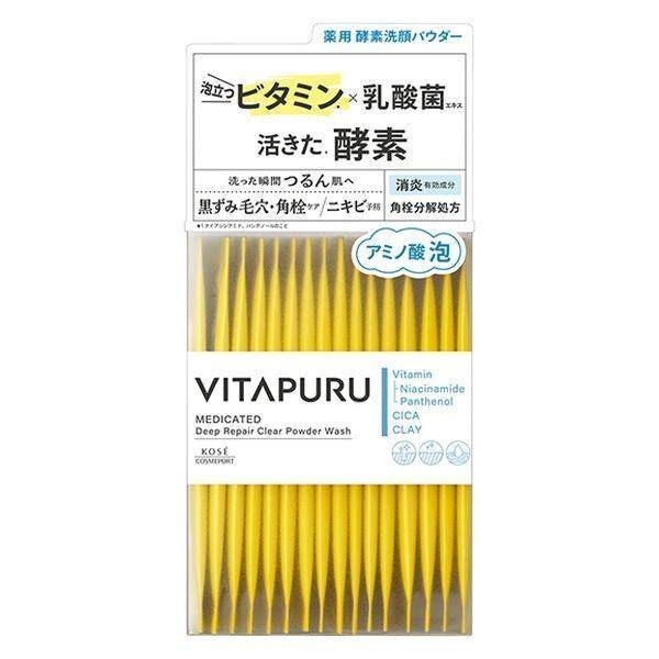 Kose Vitapur Repair Clear Washing Foam 130g / Deep Repair Clear Powder Wash 30 packets