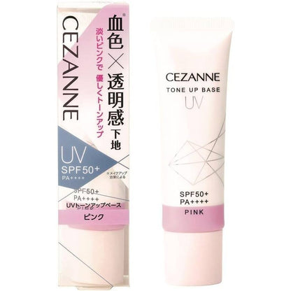 Cezanne Tone Up Base - White / Pink (30g)