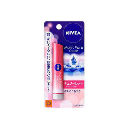 Kao NIVEA Natural Color Lip Bright Up Cherry Red 3.5g SPF20・PA++