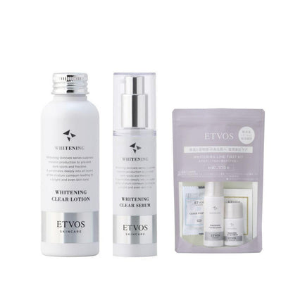 Etvos Whitening Clear Lotion 120ml / Serum 50ml / Trial Set