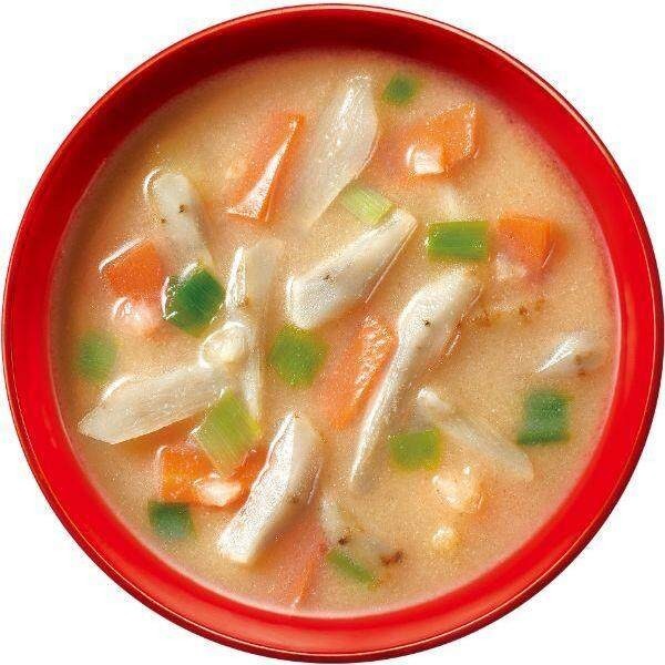 Asahi Amano Foods Everyday Luxury Miso Soup  Stewed Radish / Fried Burdock Root (10 servings) 1 Box