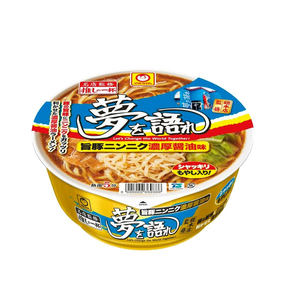 Toyo Suisan Maruchan Yume wo Katare Pork & Garlic Shoyu Instant Ramen (155g)