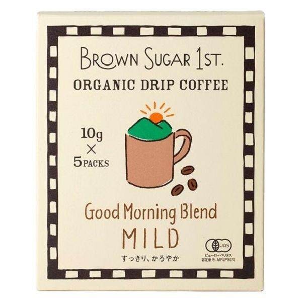 Organic Drip Coffee Good Morning Blend Mild / Break With Me Blend Dark / Good Night Decaf (5 Cups)