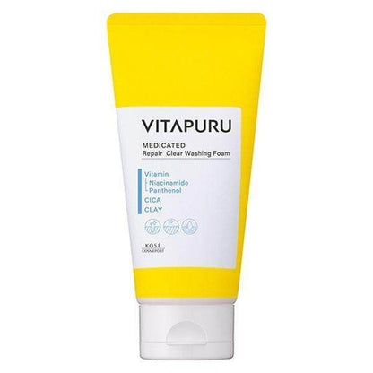 Kose Vitapur Repair Clear Washing Foam 130g / Deep Repair Clear Powder Wash 30 packets
