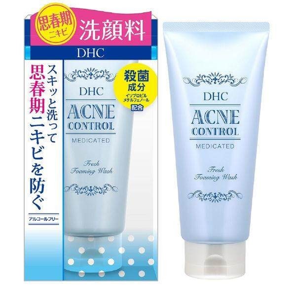 DHC Medicated Acne Control Fresh Foaming Wash 130g / Fresh Facial Lotion 160ml / Spot Essence EX 15g