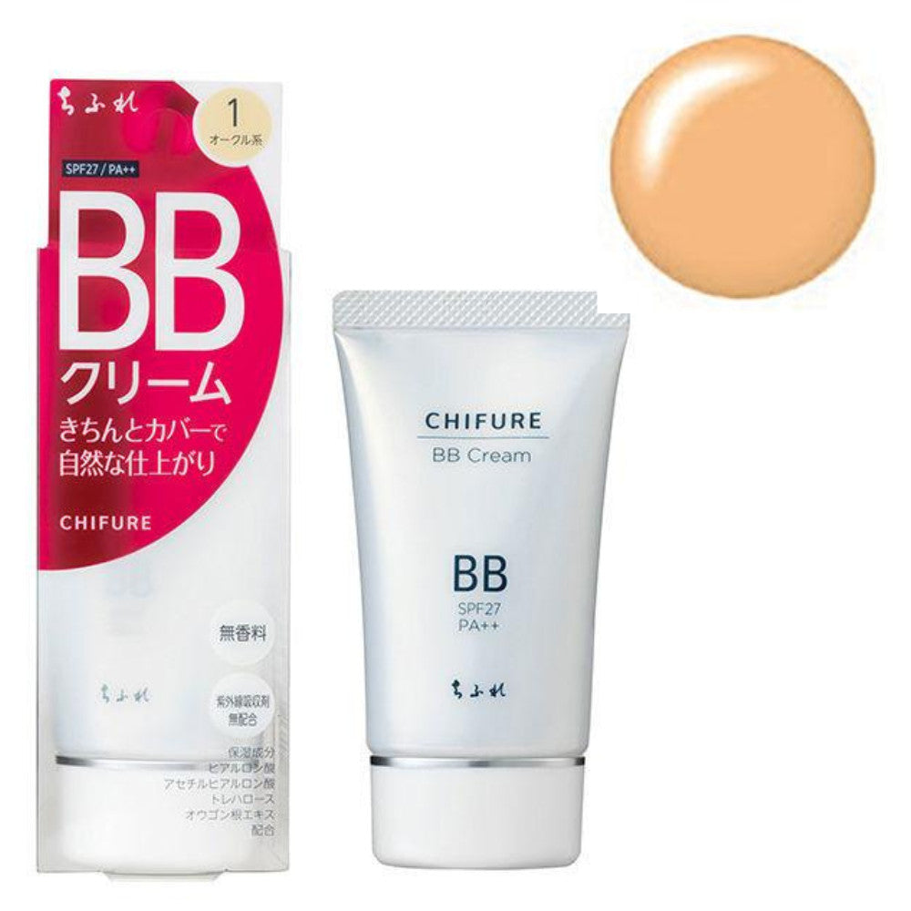 Chifure BB Cream SPF27/PA++ 0 (Pink Ochre) / 1 (Ochre) / 2 (Ochre) 50g