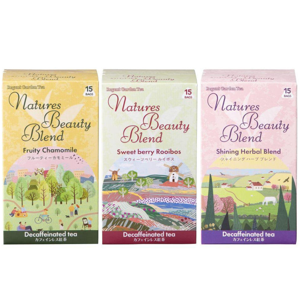 Natures Beauty Blend Teabags Fruity Chamomile / Sweetberry Rooibos / Shining Herbal Blend (15 bags)