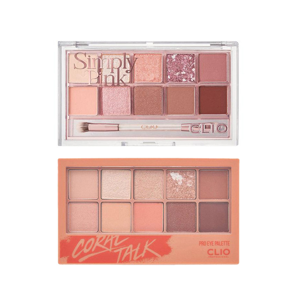 CLIO Pro Eye Palette - 03 Coral Talk / #1 Simply Pink