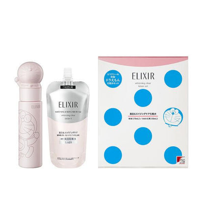 Shiseido Elixir White Clear Lotion Set T II BR Doraemon (Bottle 170ml/Refill 150ml) / Emulsion Set T II BR (Bottle 130ml