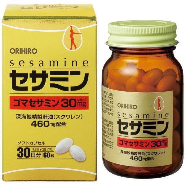 Orihiro Sesamin 30 Day Supplement 60 Capsules